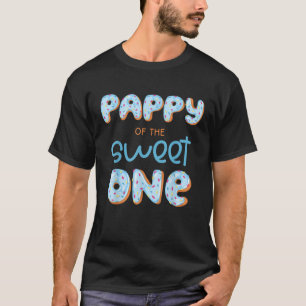 Mens Pappy of The Sweet One Doughnut Boy 1st Birth T-Shirt