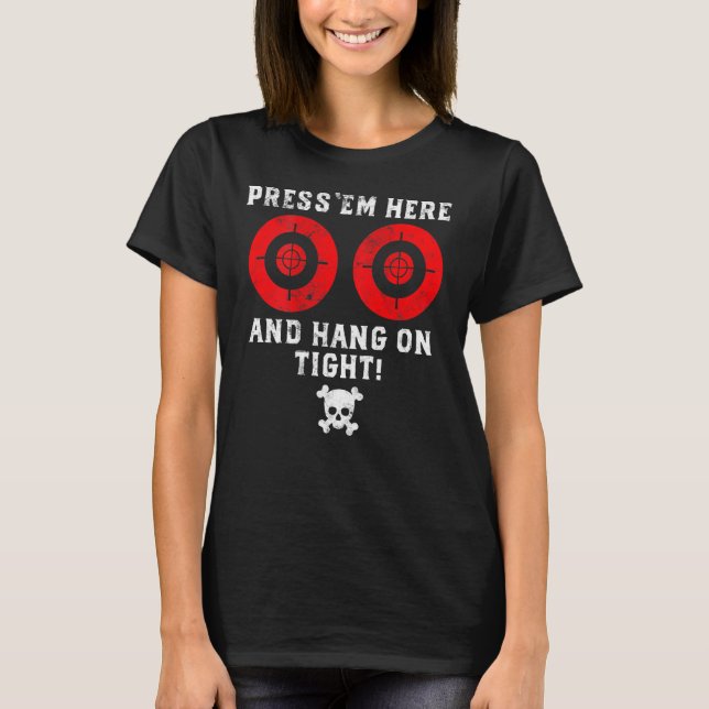Mens Passenger Instructions Press Em Here Funny Mo T-Shirt (Front)