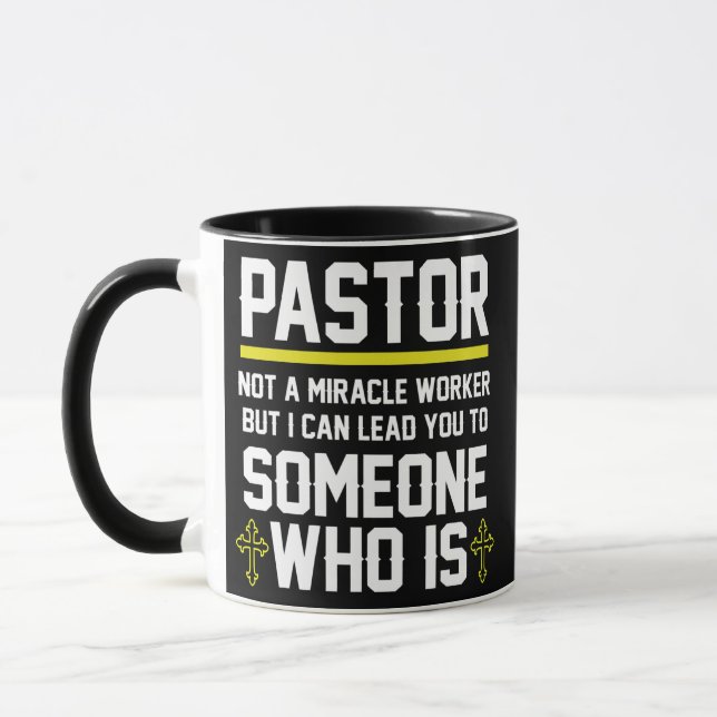 Mens Pastor  Mug (Left)