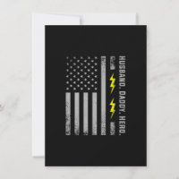 Mens Patriotic Electrician Dad American Flag Fars