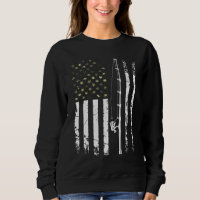 Mens Patriotic Fishing Camouflage Usa Flag Bass Fi