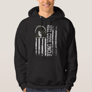 Mens Patriotic Flag Reel Cool Uncle For Daddy Husb Hoodie