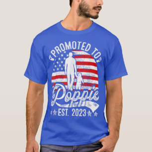 Mens Patriotic Promoted To Poppie Est 2023 America T-Shirt