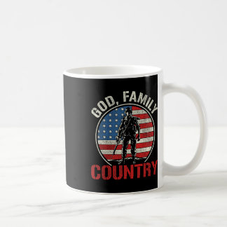 Mens Patriotic Soldier Us Flag Army United States Coffee Mug