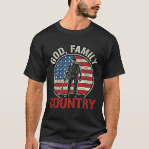 Mens Patriotic Soldier Us Flag Army United States T-Shirt