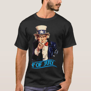 Mens Patriotic Uncle Sam 4th Of July Independence T-Shirt