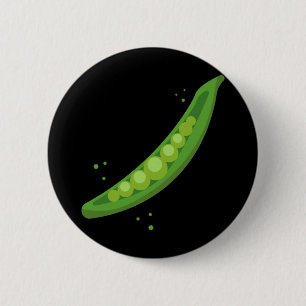 Mens pea pod couple outfit matching clothes funny 2 inch round button