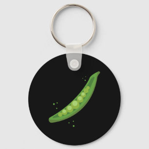 Mens Pea Pod Couple Outfit Matching Clothes Funny Keychain