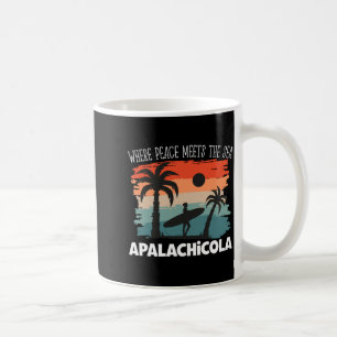Mens Peace Meets the sea - Apalachicola Coffee Mug