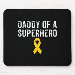 Mens Pediatric Childhood Cancer Awareness Daddy Of Mouse Pad
