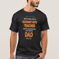 Mens People call me Culinary Arts Teacher most imp
