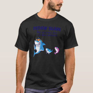 Mens Pepaw Shark Like A Normal Shark But More Awes T-Shirt