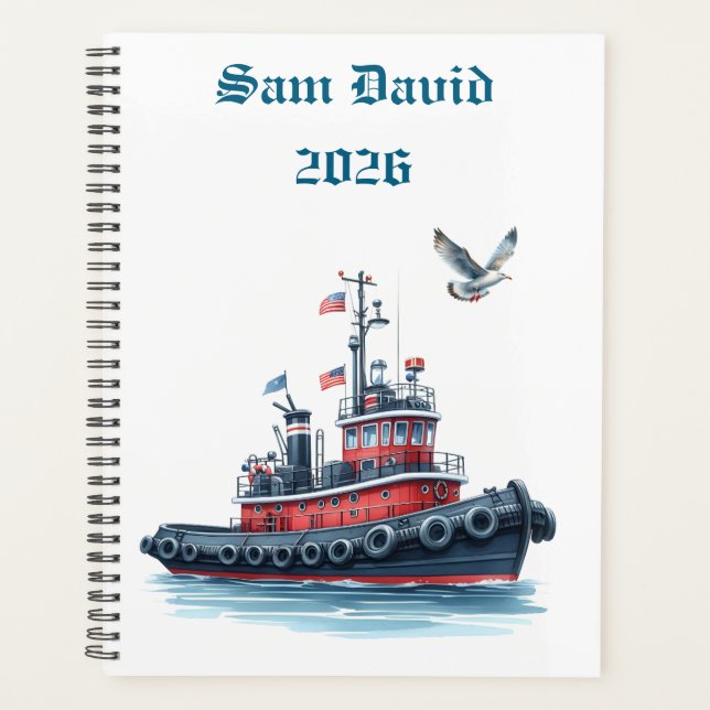 Men's Personalised 2026 Planner (Front)