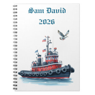 Men's Personalised 2026 Spiral Photo Notebook
