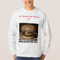 Men's Personalized Cheeseburger T Shirt