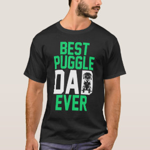 Mens Pet Owner Animal Dog Daddy Best Puggle Dad E T-Shirt