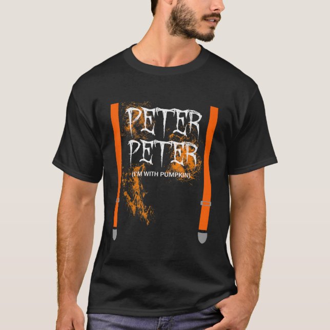Mens Peter Peter Pumpkin Eater Halloween Couples C T-Shirt (Front)