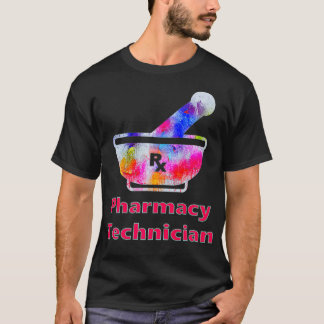 Mens Pharmacy Mortar  Pestle RX Pharmacy Tech T-Shirt