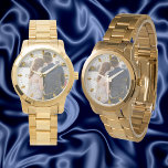 Mens PHOTO Watch 50th 60th Husband ANY Anniversary<br><div class="desc">Elegant Golden 50th wedding anniversary gift for husband,  parent,  friend,  family,  spouse or colleague. You can edit the templates using the customize or personalize tab.</div>