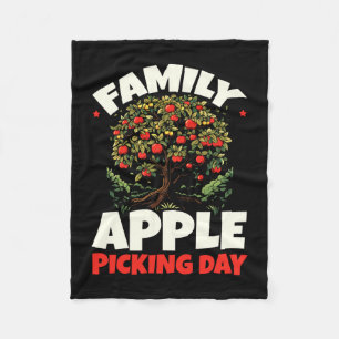 Mens picking tree fruit lover farmer performance fleece blanket