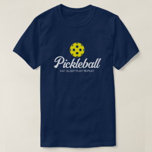 Men's pickleball t shirt - navy blue color