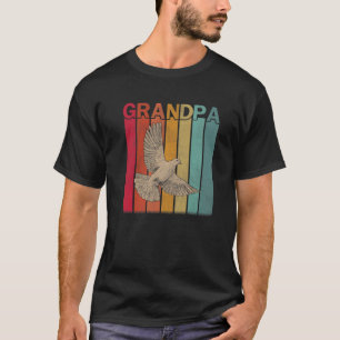 Mens Pigeon Retro Style Vintage Grandpa Graphic Fa T-Shirt