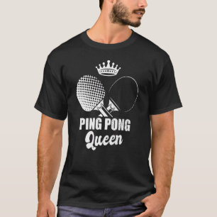 Mens Ping Pong King Table Tennis T-Shirt