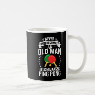 Mens Ping Pong Table Tennis Player Balls Paddle Ga Coffee Mug