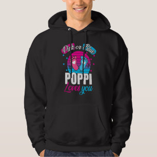 Mens Pink Or Blue Poppi Loves You Reveal Baby Gir Hoodie