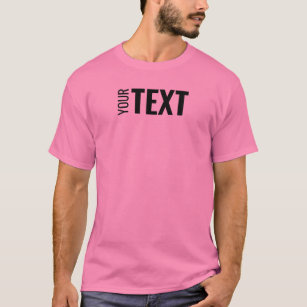 Mens Pink T Shirt Modern Elegant Template