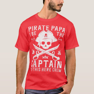 Mens Pirate Skull Skeleton Retro Vintage Pirate Pa T-Shirt