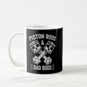 Mens Piston Rods And Dad Bods Diesel Car Mechanic  Coffee Mug