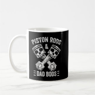 Mens Piston Rods And Dad Bods Diesel Car Mechanic  Coffee Mug