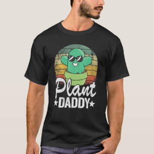 Mens Plant Daddy Funny Cactus Gardener Jokes Grand T-Shirt