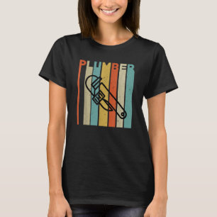 Mens Plumber Pipe Wrench Apparel Plumbers Tools T-Shirt