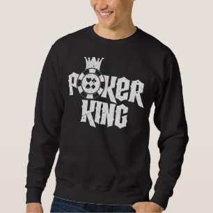 Mens Poker King Texas Hold'em Gambling Pot Cards P Sweatshirt