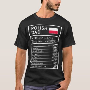 Mens Polish Dad Rition Facts National Pride Gift T-Shirt