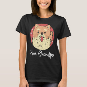Mens Pom Grandpa Dog Owner Pomeranian 2 T-Shirt