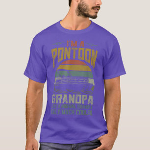 Mens Pontoon Boat Grandpa Men Apparel Fathers Day T-Shirt