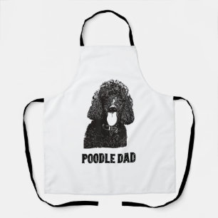 Mens Poodle Dad - Standard Poodle Dad Apron