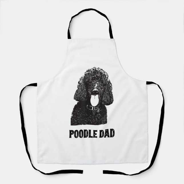 Mens Poodle Dad - Standard Poodle Dad Apron (Front)