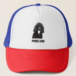 Mens Poodle Dad - Standard Poodle Dad Trucker Hat