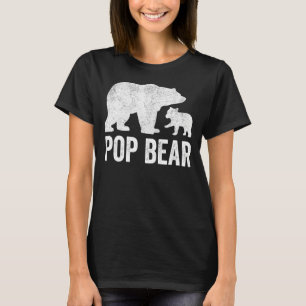 Mens Pop Bear Fathers Day Grandad  Funny Cub Kid G T-Shirt