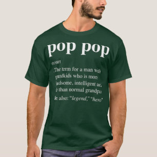 Mens Pop Pop Definition Funny Poppop Dictionary T-Shirt