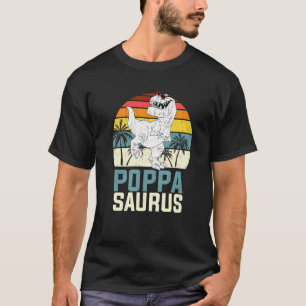 Mens Poppasaurus T Rex Dinosaur Poppa Saurus Famil T-Shirt
