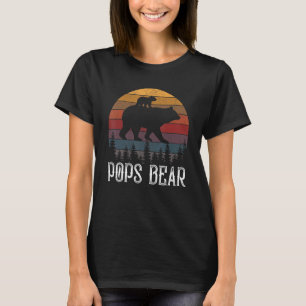Mens Pops Bear Vintage Father's Day  For Retro Dad T-Shirt