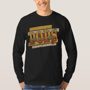 Mens Pops Retro Vintage Stepdad Stepfather T-Shirt