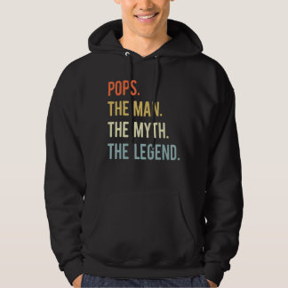 Mens Pops The Man The Myth The Legend Father's D Hoodie