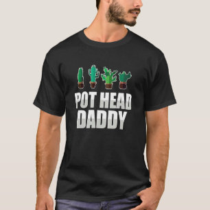 Mens Pot Daddy Plant Gardener Garden Cactus Succul T-Shirt