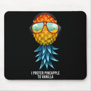 Mens prefer pineapple to vanilla upside down mouse pad